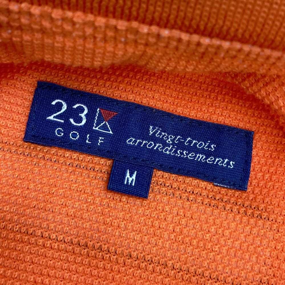 サイズ：M 23区GOLF ニジュウサンクゴルフ 半袖ポロシャツ