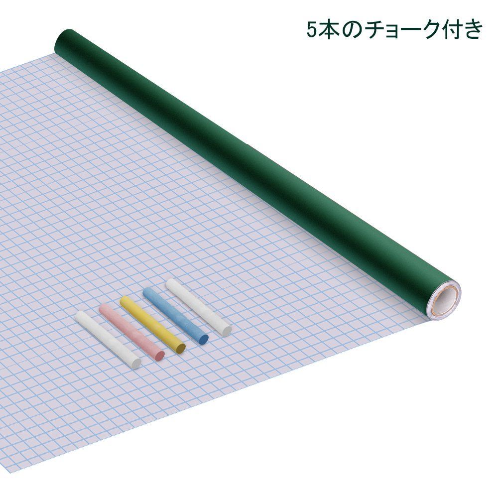 新着商品 Fohil 黒板シート 壁に貼れる 90*200cm チョーク付き グリーン