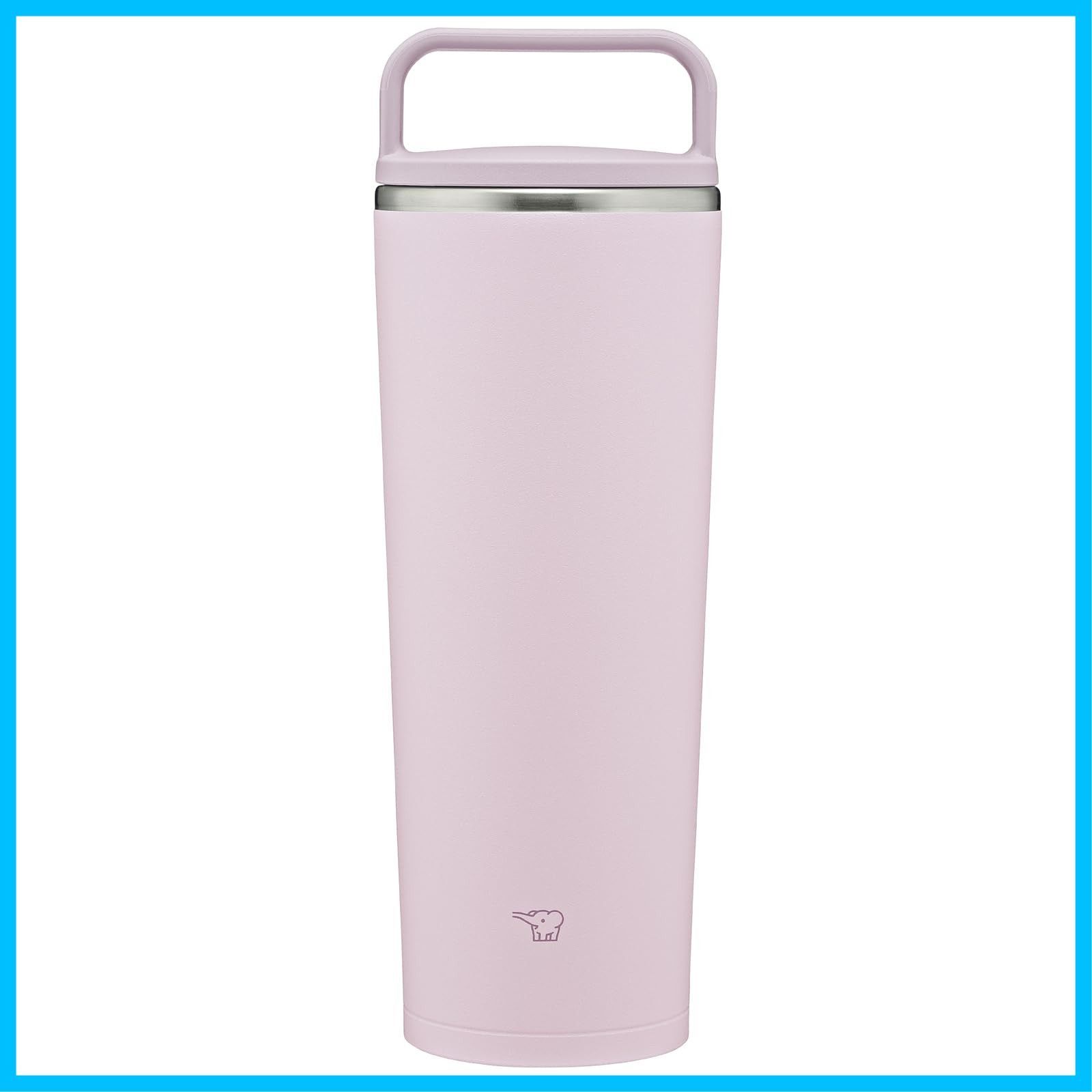 【在庫セール】お手入れ点数たったの2点 シームレスせん パウダリーピンク 食洗機対応 ハンドルタイプ 400ml SX-JS40-PM 水筒 キャリータンブラー 象印マホービン
