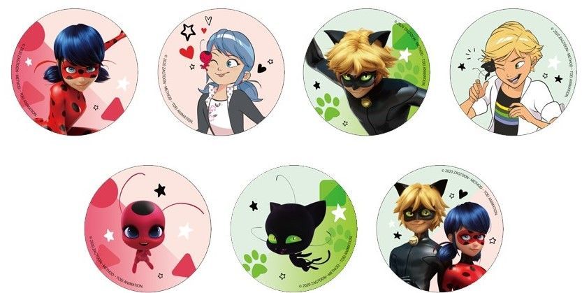 ミラキュラス レディバグ&シャノワール ブラインドカンバッジ