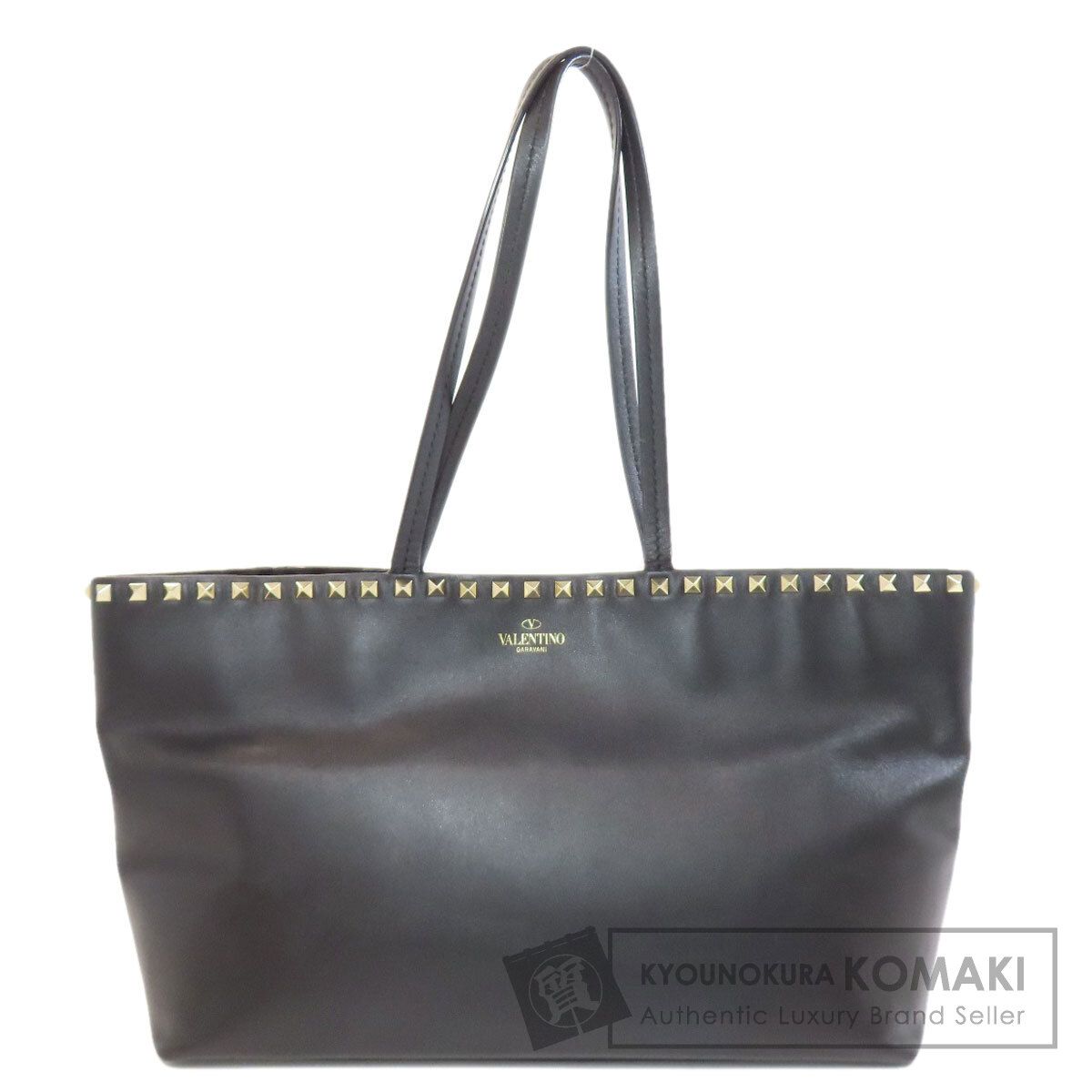 VALENTINO バレンティノ スタッズ トートバッグ レザー レディース