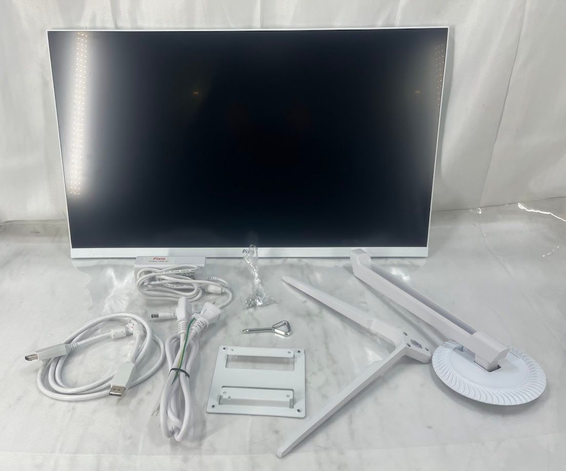 ジャンク品】Pixio PX27U Wave White ゲーミングモニター 27