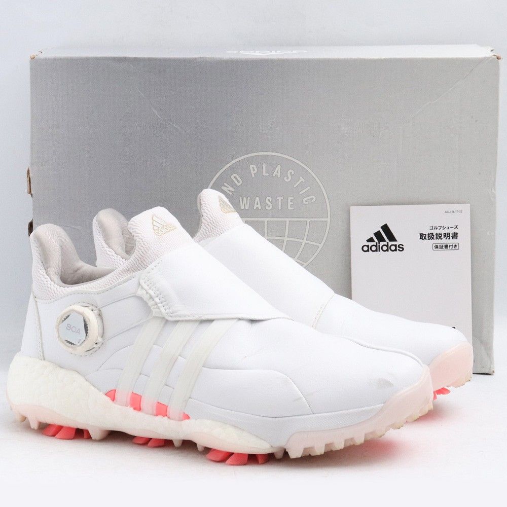 24cm ADIDAS ソフトスパイクウィメンズ ツアー360 22 ボア ホワイト