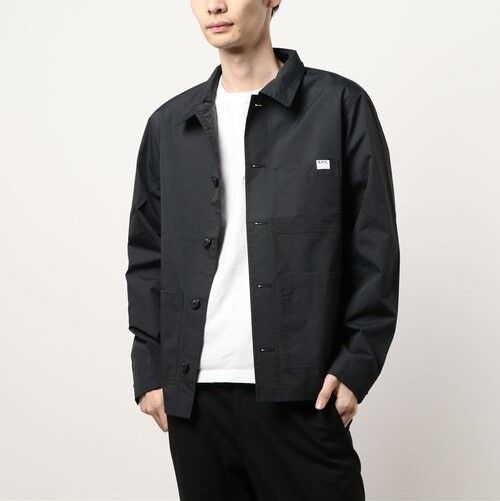 A.P.C. アーペーセー 21SS VESTE NATHANAEL リップストップナイロンシャツブルゾン 24213-1-31962 M ブラック  ジャケット アウター g15664 - メルカリ