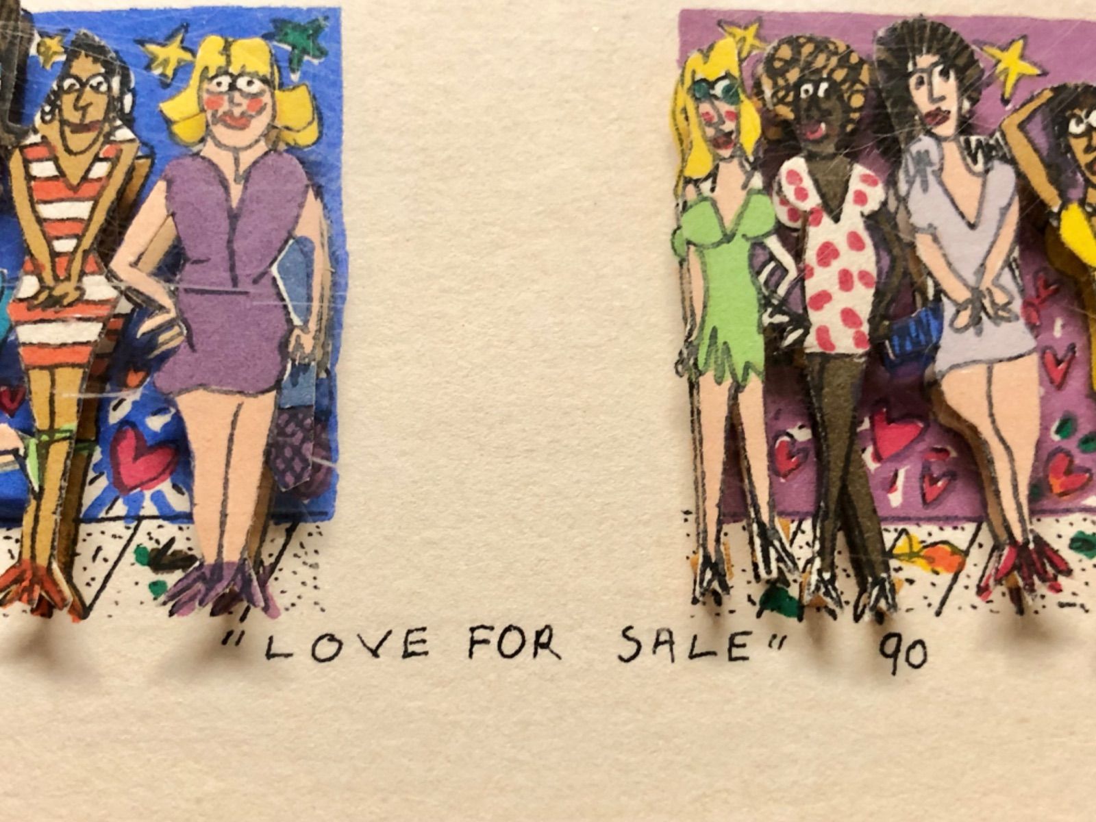 JAMES RIZZI ジェームス・リジィ「LOVE FOR SALE 90」3Dシルクスクリーン　AP版