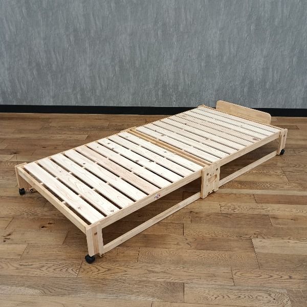 折りたたみベッド ベッド コンパクト収納 ベッドフレーム 天然竹製 つ