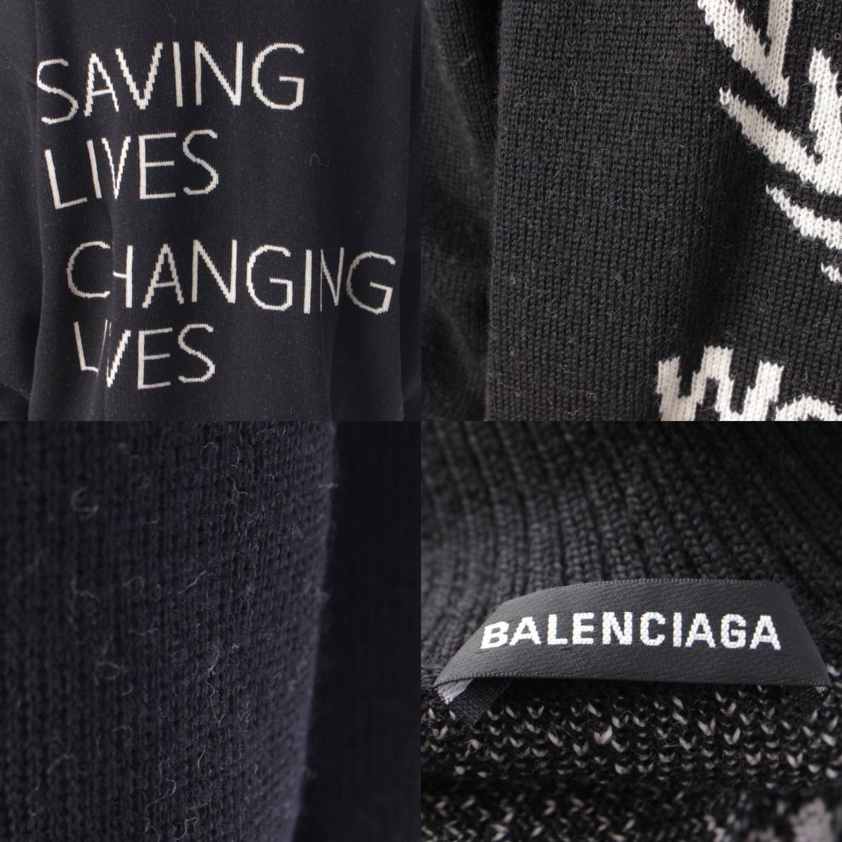 バレンシアガ】Balenciaga メンズ 18年 WFP ロゴ タートルネック 