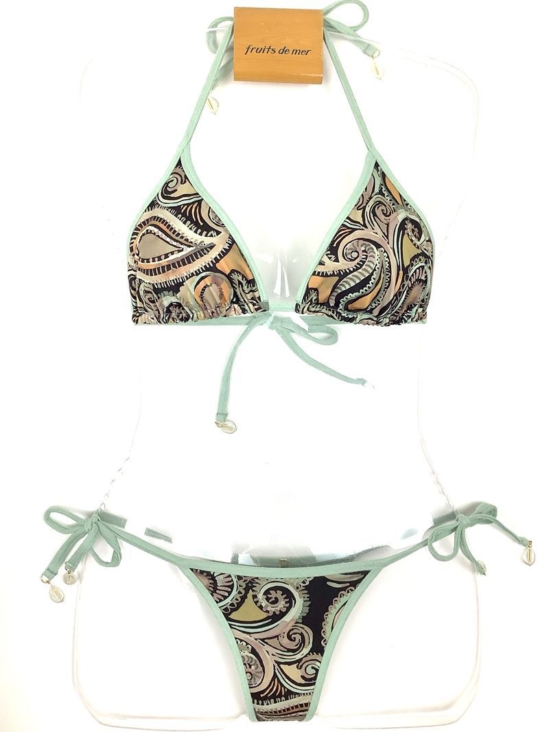 リバーシブル ペイズリーリバーTバック レディース 水着 ブラジリアン ビキニ