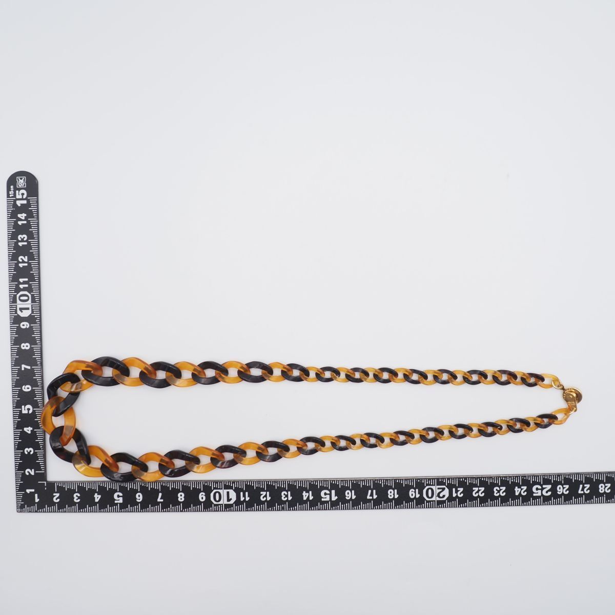 H028 鼈甲 べっ甲 ネックレス チェーン デザイン - メルカリ