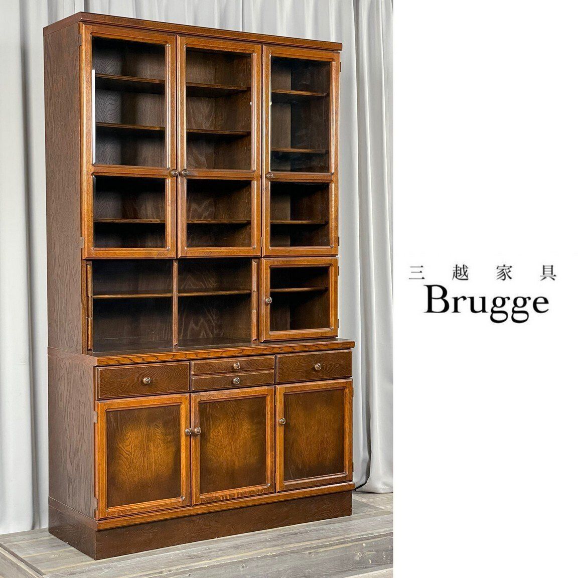 三越★ブルージュ★カップボード★木製家具★ GT53 三越 家具 ブルージュ 食器棚 キッチン ボード カップ Brugge