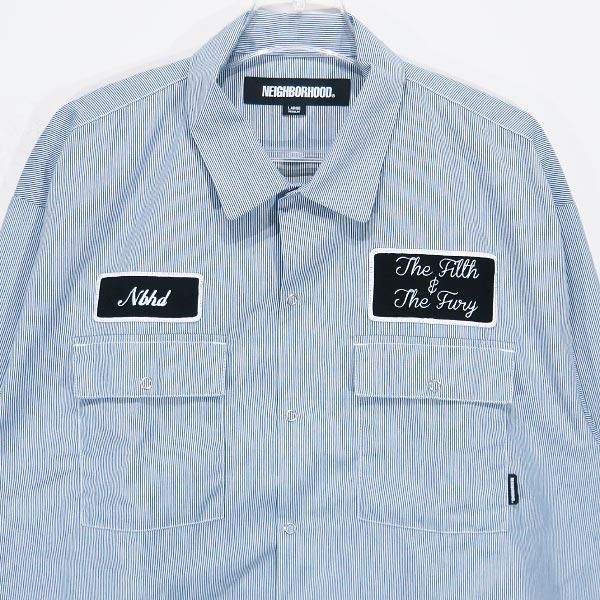 NEIGHBORHOOD ネイバーフッド 23AW STRIPE WORK SHIRT