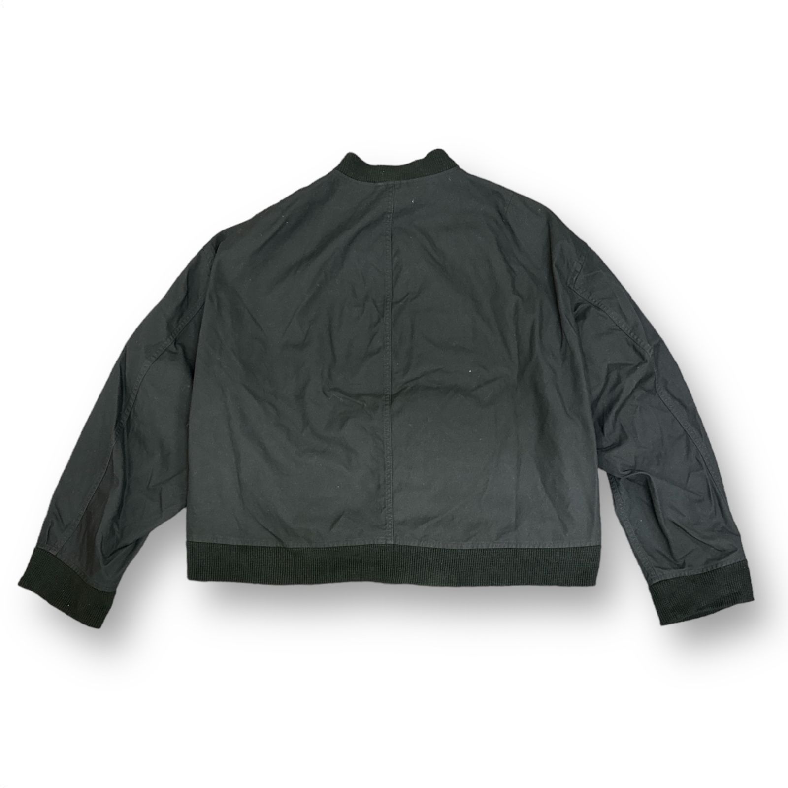 in・stru(men-tal). Maison MIHARA YASUHIRO 22AW Heavy Canvas Blouson ブルゾン  ボンバージャケット MA-1 インストルメンタル ミハラヤスヒロ I09BL011 ブラック 48 63569A