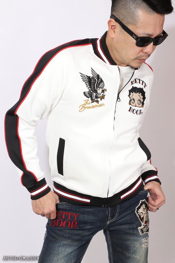 The BRAVE-MAN ベティブープ スカジャージ BBB-2305 オフホワイト