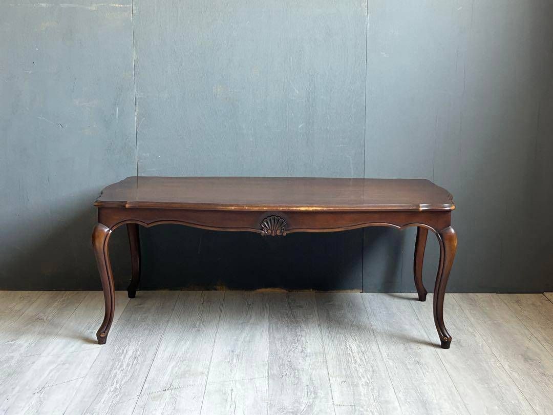 カリモク　コロニアル　猫脚　センターテーブル　ローテーブル　クラシック　IZ カリモクコロニアル猫脚センターテーブルローテーブルクラシックIZ