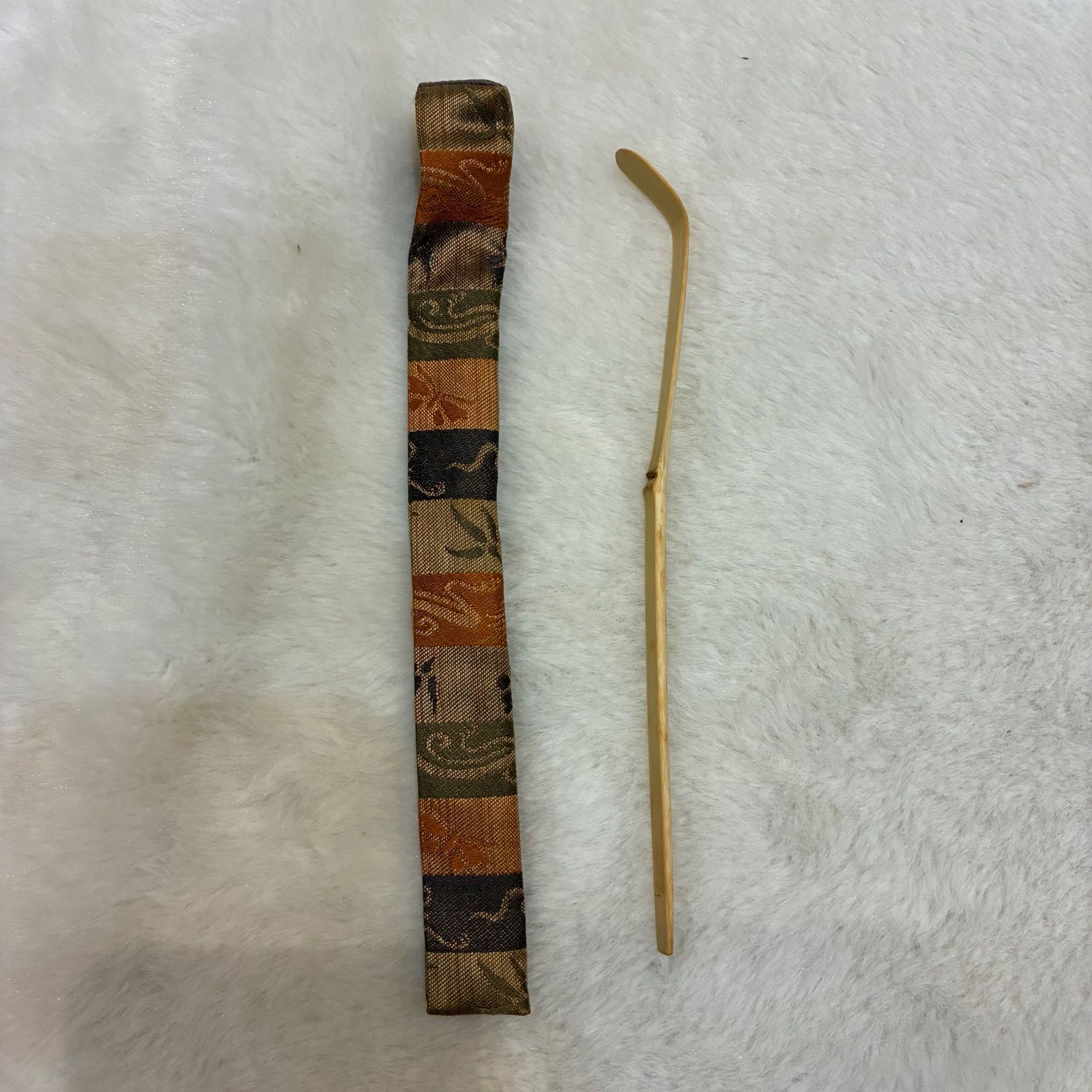 茶碗棗茶杓木製箱トレイ 古道具インテリア