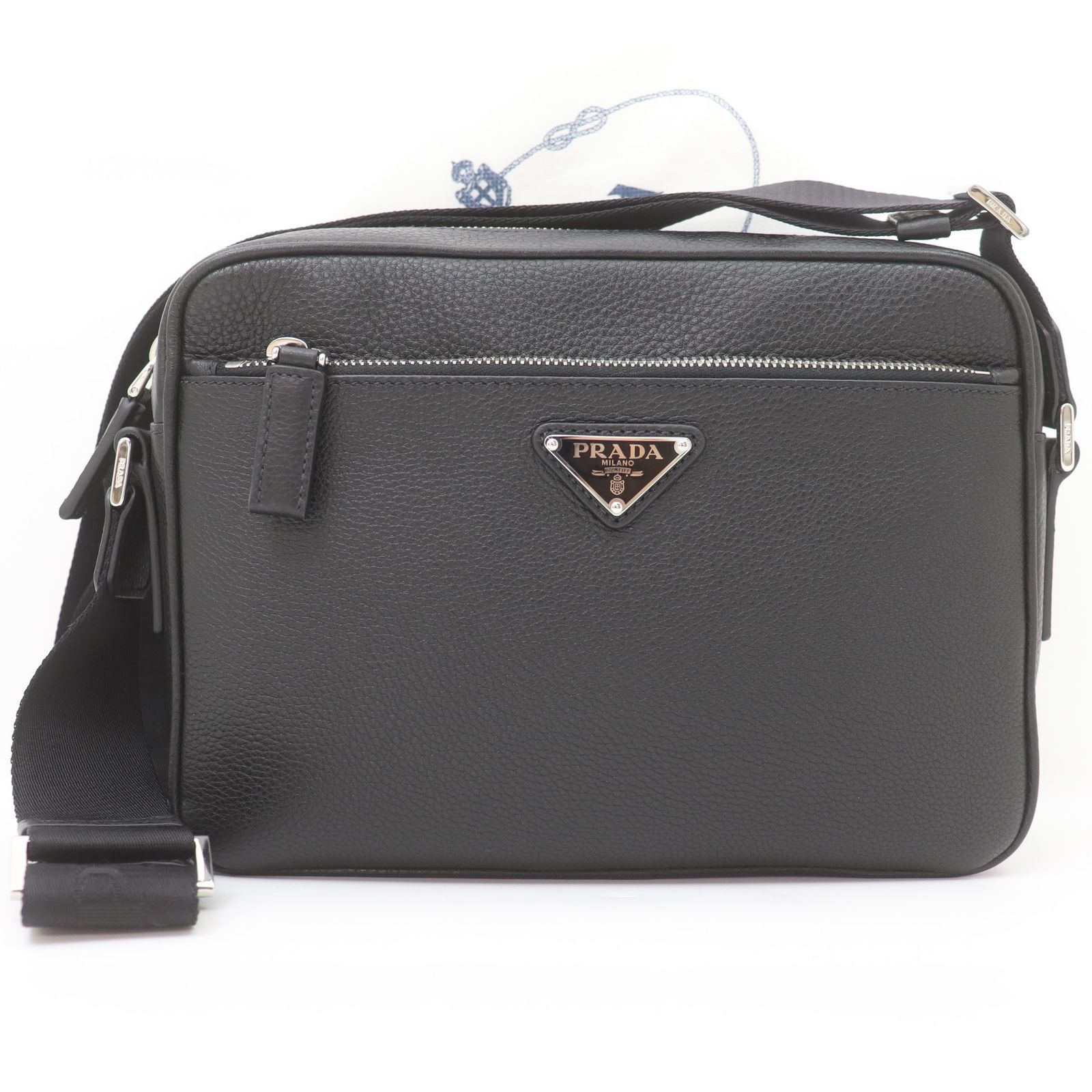 ITSHAO3E0JEG 未使用 保管品 PRADA プラダ ヴィッテロシティ ショルダーバッグ ブラック 2VH094 RFID確認済み レザー ITSHAO3E0JEG 未使用 保管品 PRADA プラダ ヴィッテロシティ