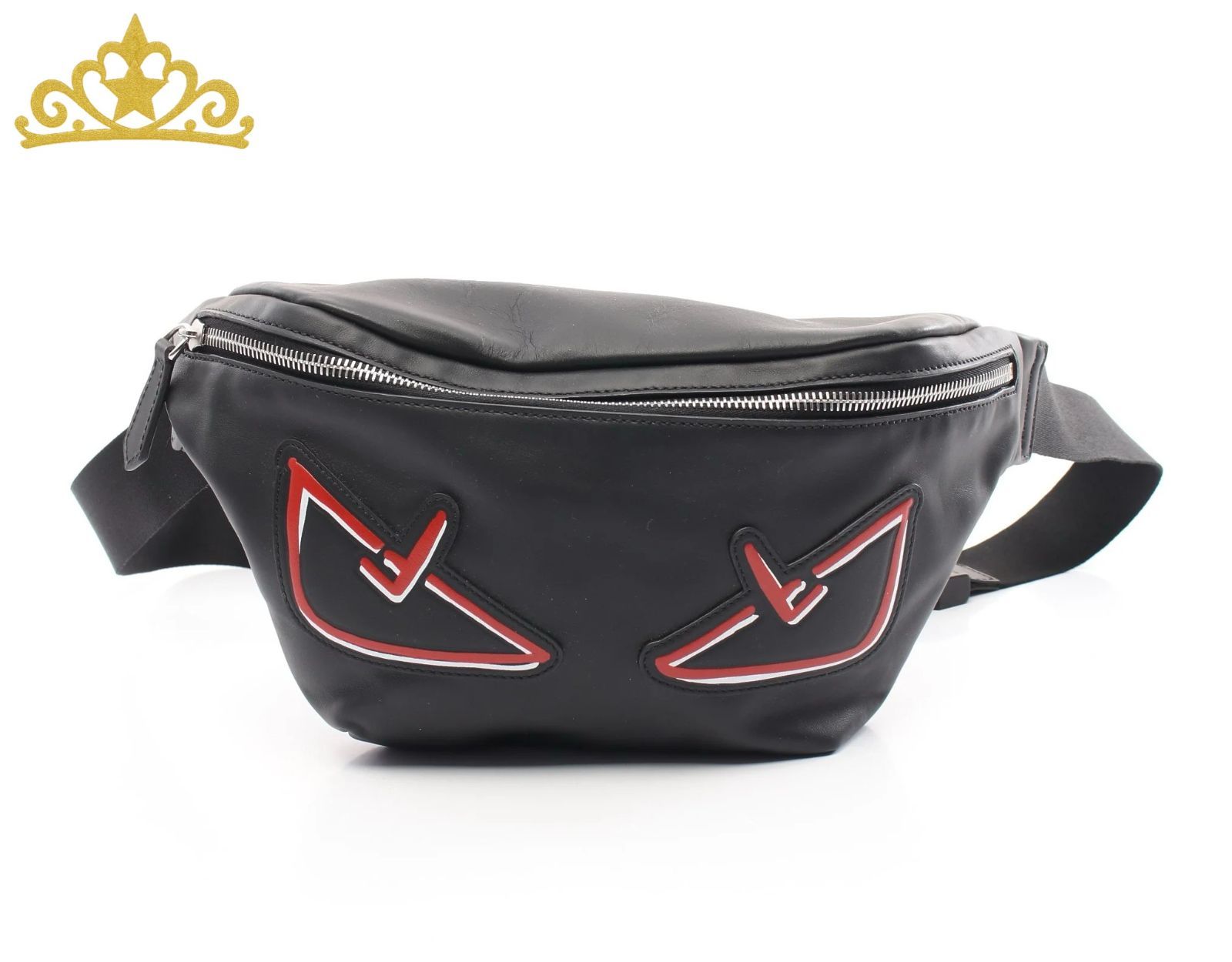 FENDI フェンディ バグズ モンスター ボディバッグ ブラック 7VZ033