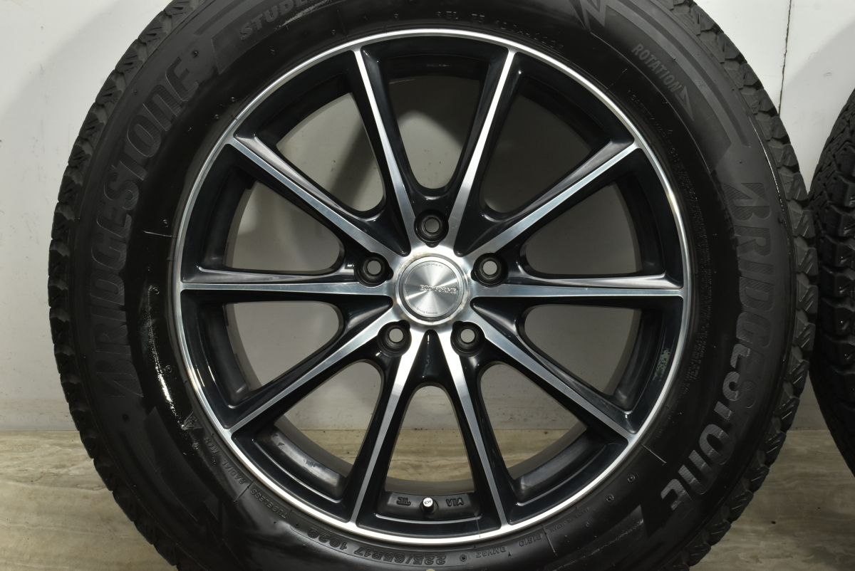 バリ溝 エコフォルム 17in 7J 45 PCD114.3 ブリヂストン ブリザック DM-V3 225|65R17 エクストレイル CX-5 CX-8 レガシィアウトバック TRITUETUBI_COM