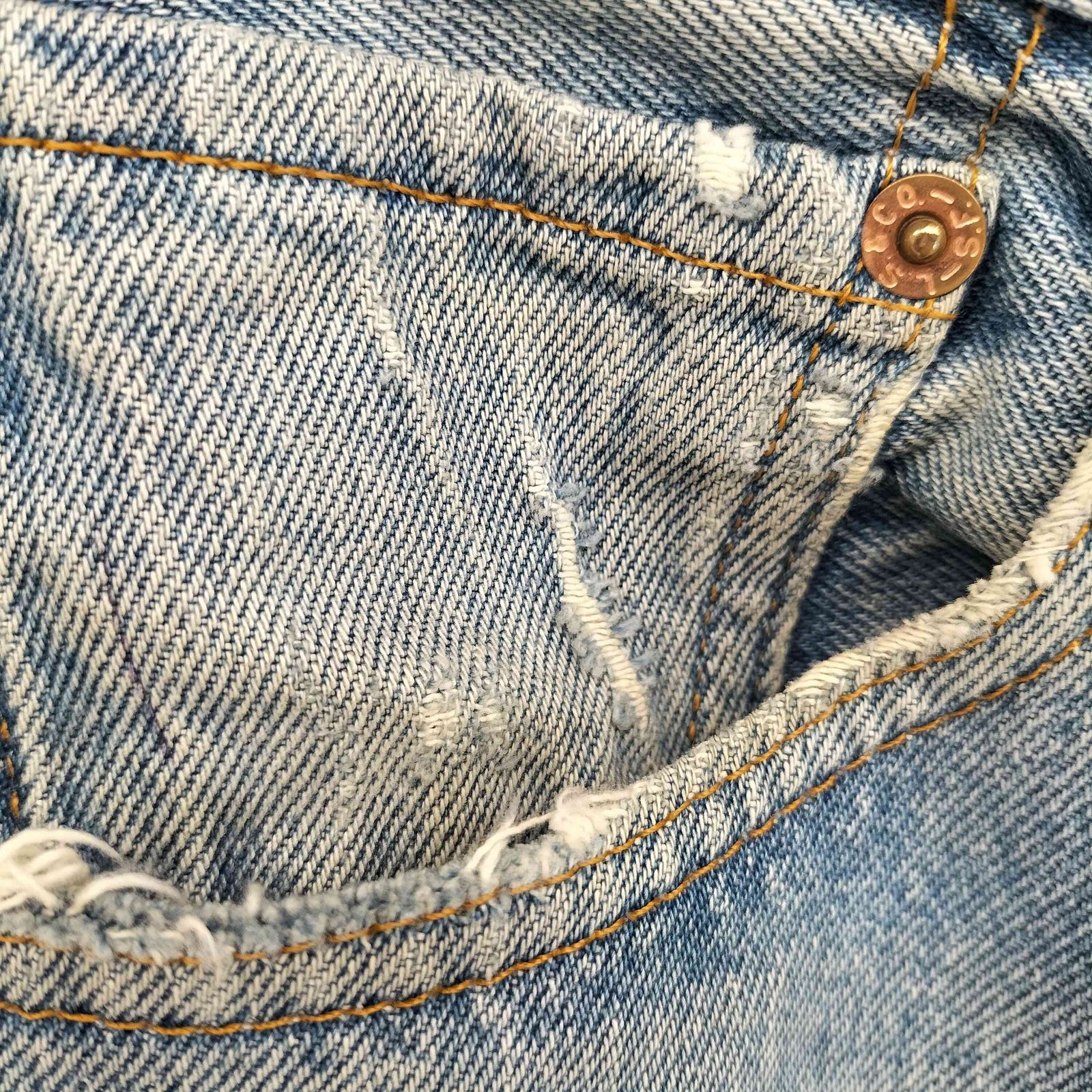 リーバイス Levis 90s USA製 501XX ボタン裏553 ダメージデニム