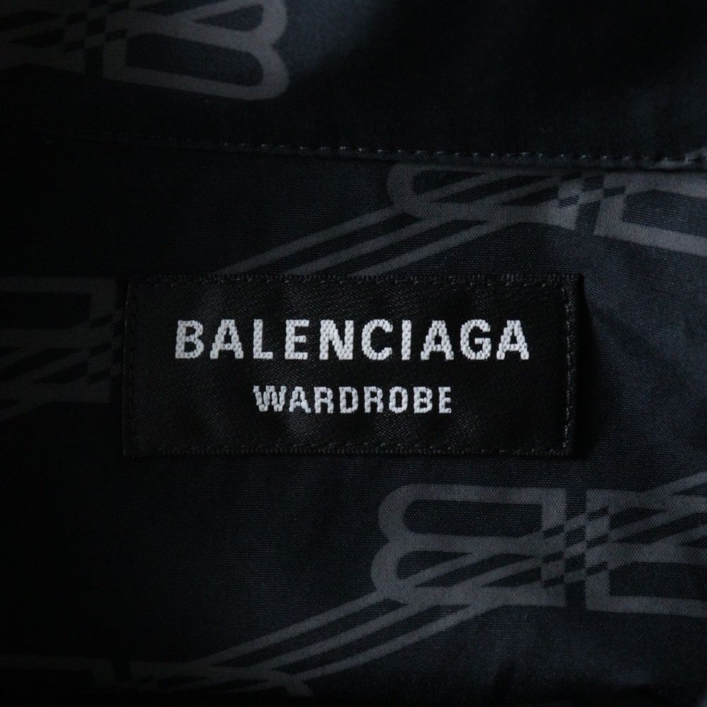 BALENCIAGA (バレンシアガ) BB ALL OVER LOGO LARGE SHIRTS 662983  
