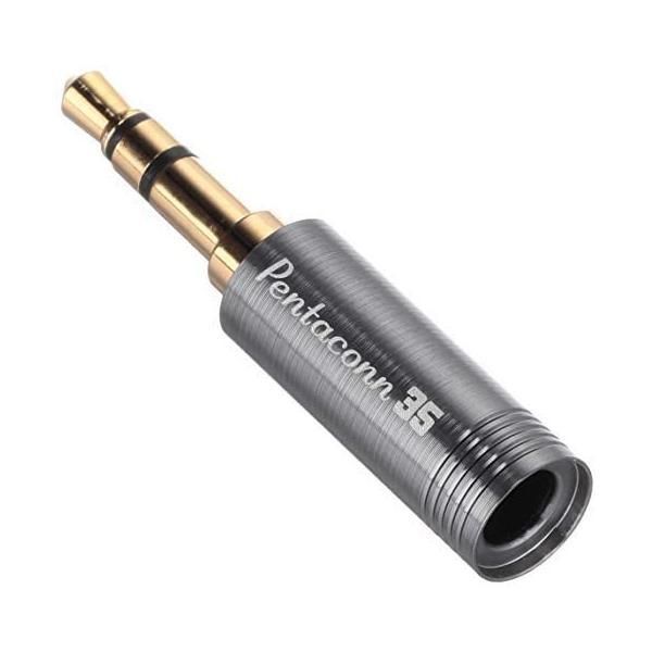 PENTACONN ペンタコン φ3.5ストレート型OFCTYPE ステレオ3 TYPE ガンメタ色 NBP1-13-003GM