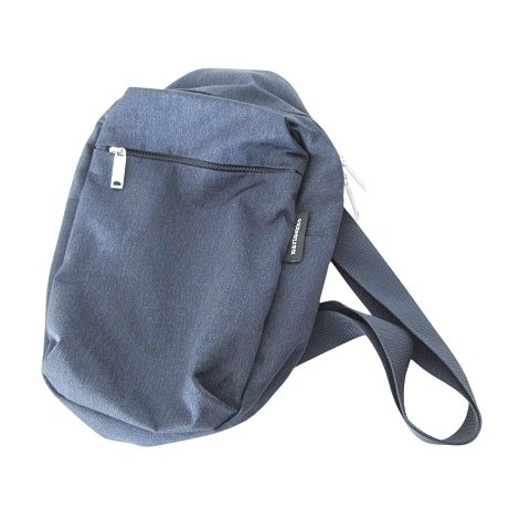 マリメッコ marimekko 美品 ボディバッグ ショルダー 鞄 カバン ブランドロゴ 刺繍 紺 ネイビー