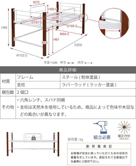 モクサイ ベッドフレーム