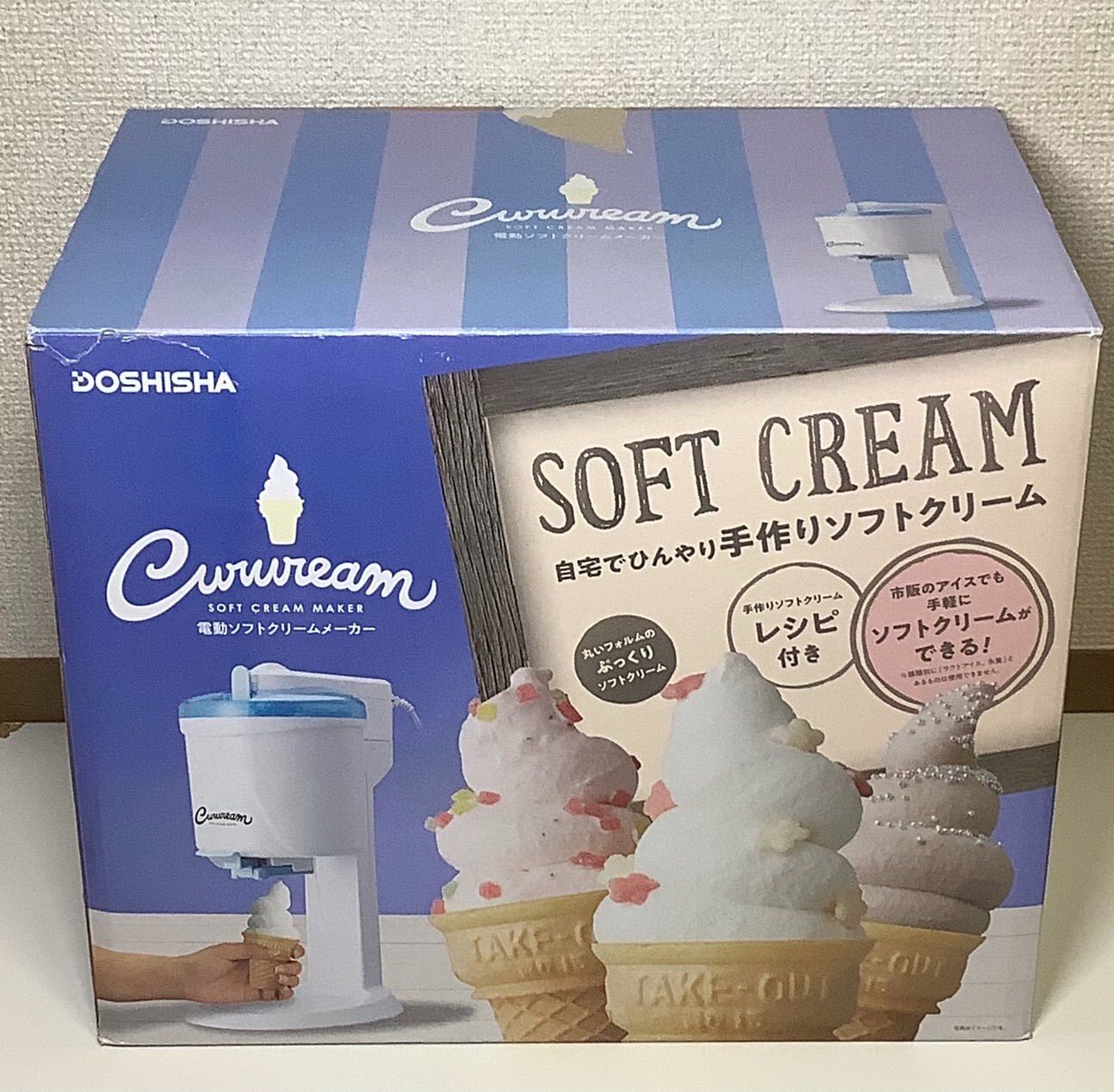 Doshisha Electric Soft Cream Maker Cream DSC - 18 Bl (White)