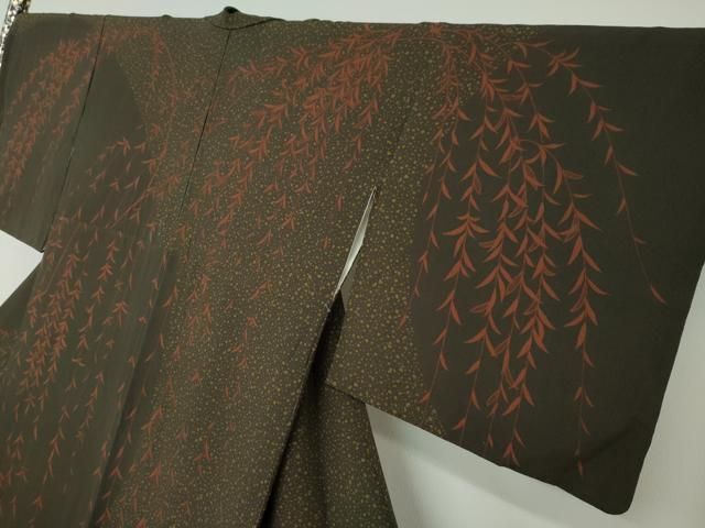 平和屋着物●訪問着　枝垂れ柳文　正絹　逸品　DAAW5181ud 平和屋着物○訪問着 枝垂れ柳文 正絹 逸品 DAAW5181ud 平和屋着物○