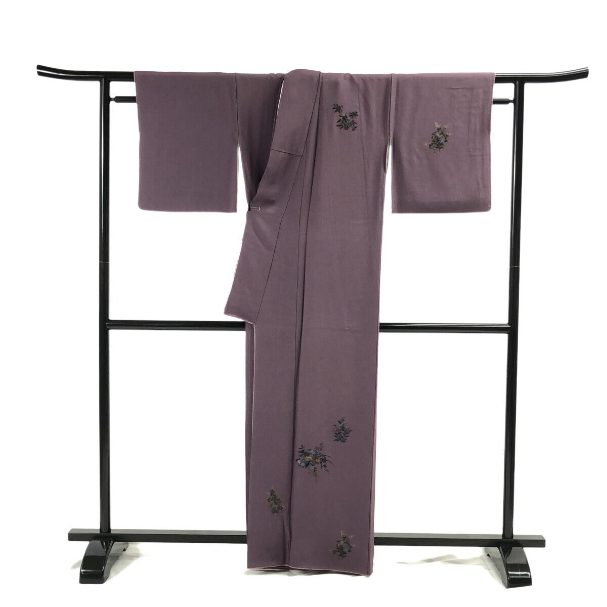 附下/美品/刺繍/紫/訪問着/仕立上がり/適応身長153～160㎝/8770 - メルカリ 