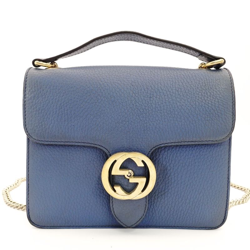 グッチ GUCCI インターロッキング チェーン ショルダーバッグ