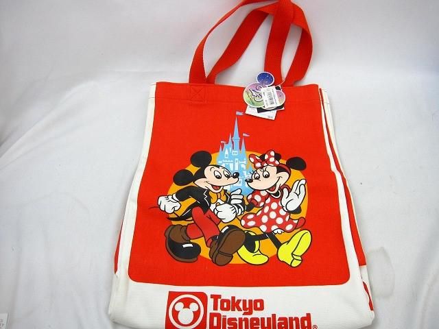 ディズニー 25周年 復刻トートバック タグ付 ミッキー ミニー 良品 ディズニー 25周年 復刻トートバッグ タグ付 ミッキー