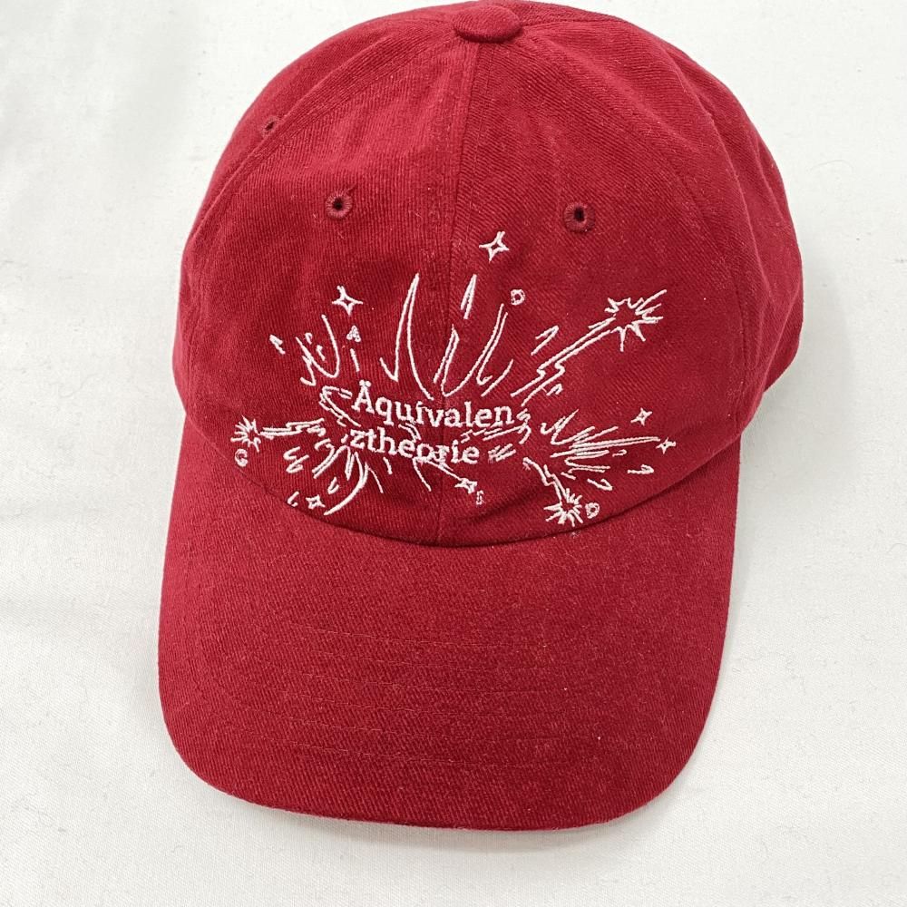 GADID ANONIEM バーガンディ刺繍キャップ gadidanoniem zhok