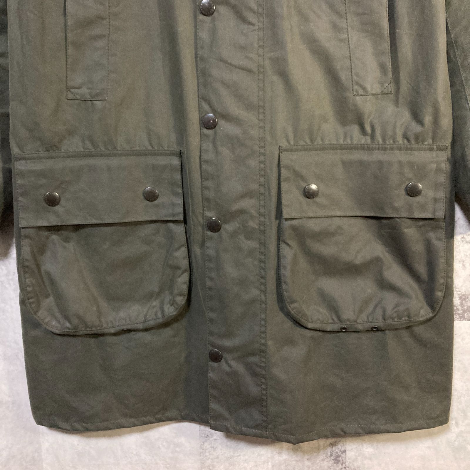 英国製 Barbour バブアー オイルドジャケット SL BORDER セージ 36 - メルカリ