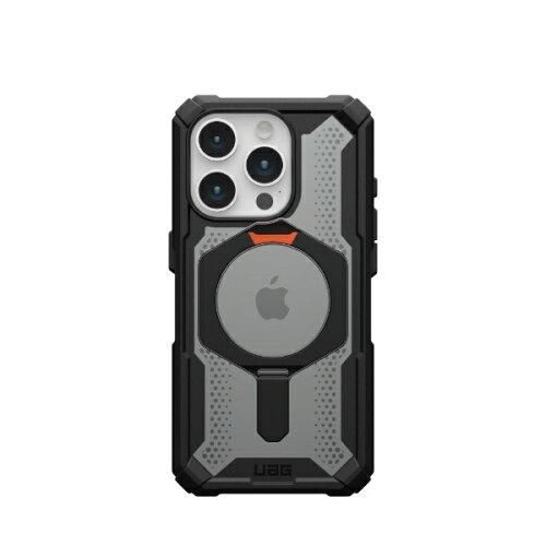2営業日で発送 URBAN ARMOR GEAR iPhone 15 Pro 2025対応耐衝撃ケース キックスタンド 搭載 MagSafe 対応 PLASMA XTE ブラック オレ