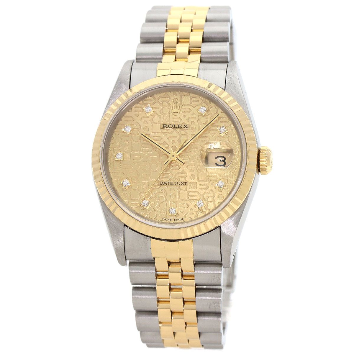 ROLEX ロレックス 16233G デイトジャスト 10P ダイヤモンド