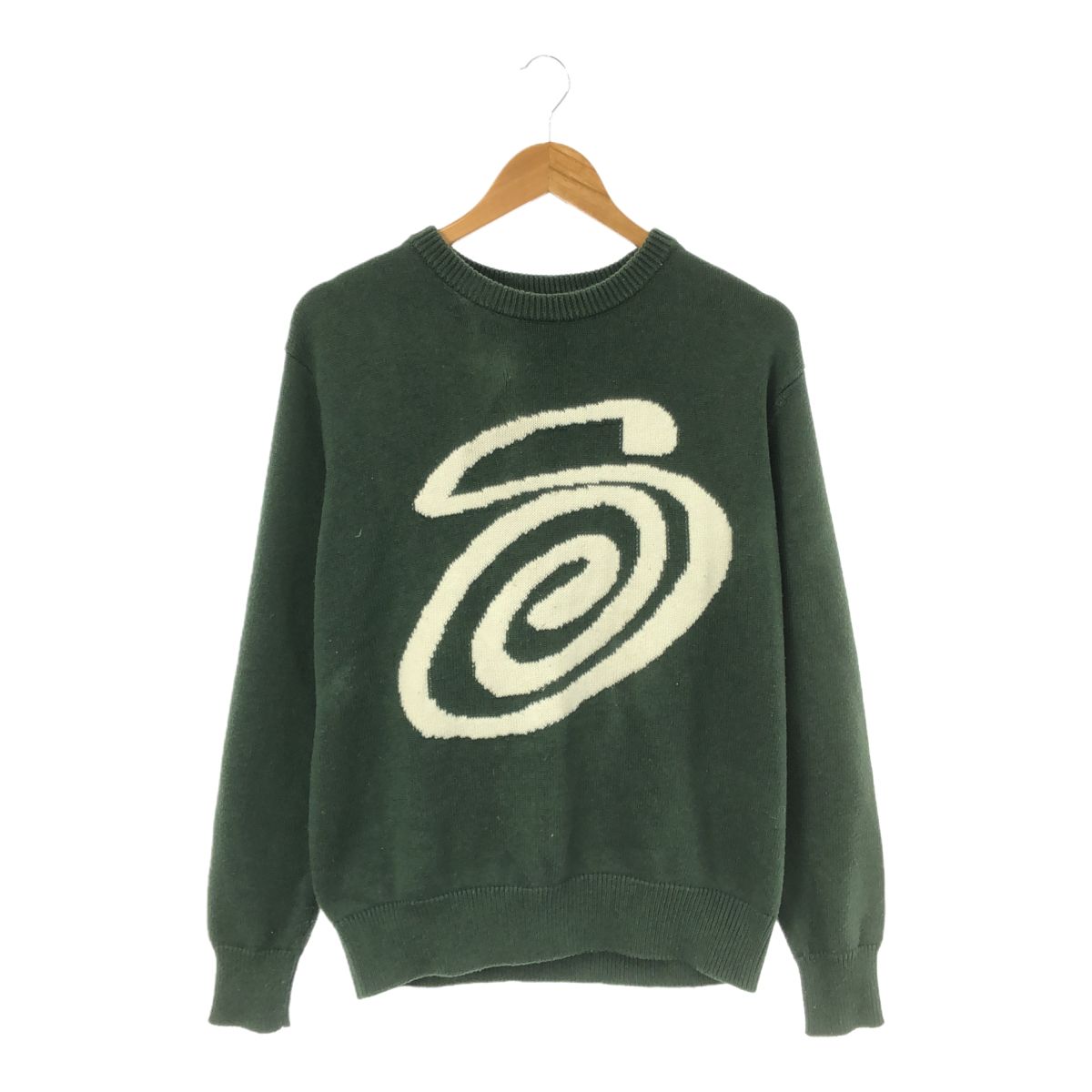 STUSSY ステューシー CURLY S SWEATER カーリーSセーター ニット トップス S グリーン - メルカリ