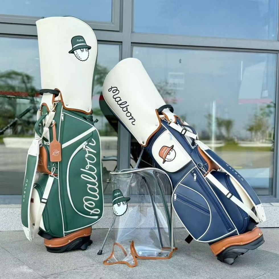 MALBON GOLF ネイビー キャディバッグ スタンド ゴルフバッグ