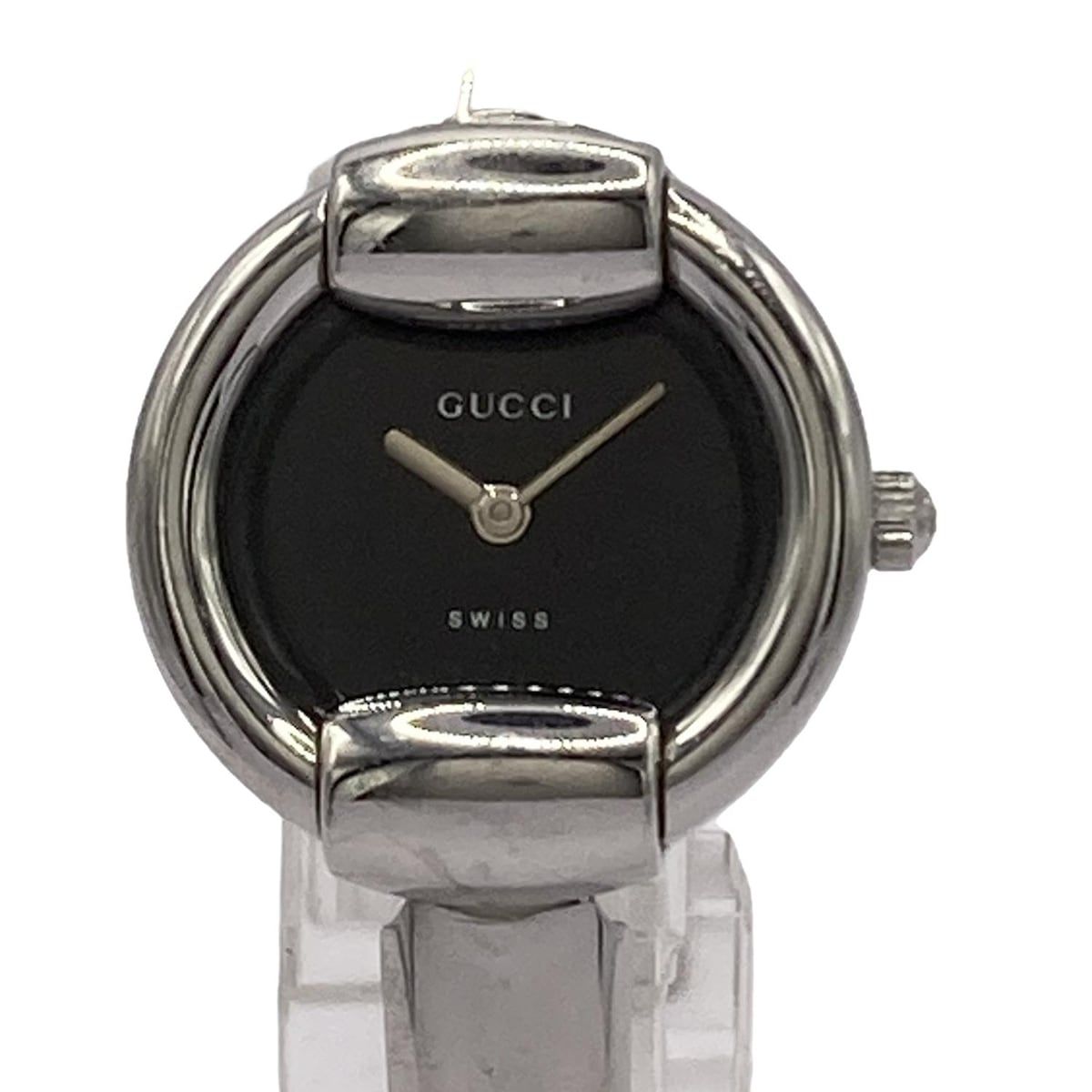 GUCCI グッチ 腕時計 - 1400L レディース 黒