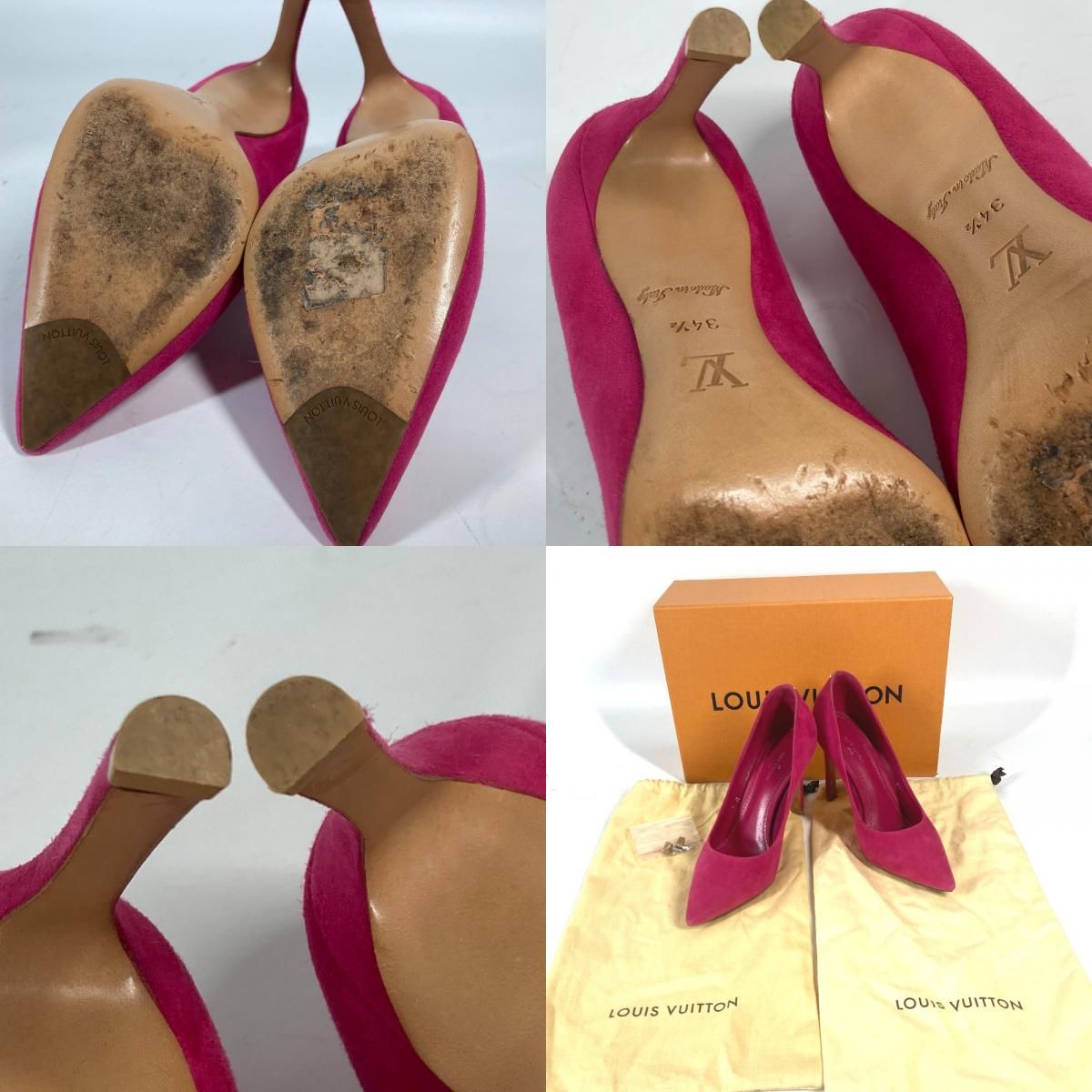 LOUIS VUITTON ルイヴィトン パンプス ハイヒール スエード - メルカリ