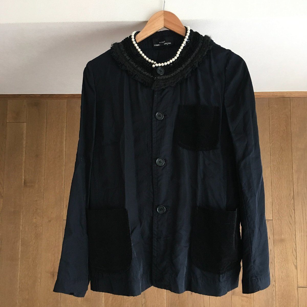美品 AD2006 tricot COMME des GARCONSトリココムデギャルソン パール  