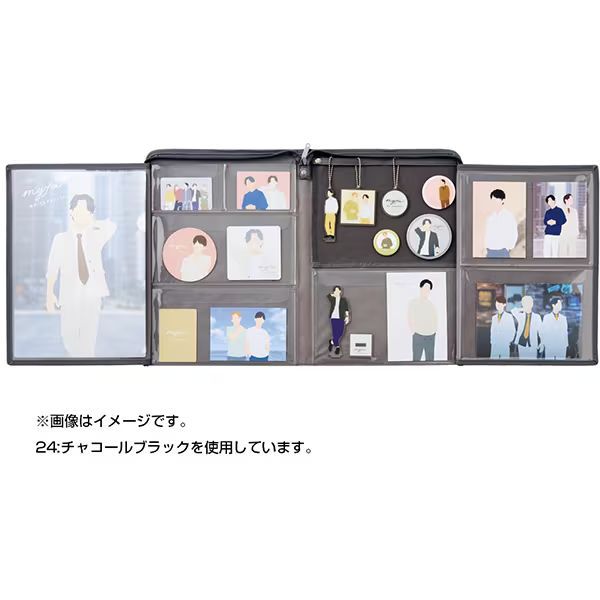 まとめ買い リヒトラブ myfa スタンド L シフォンベージュ 推し活グッズ収納 A-3304-16 3個セット