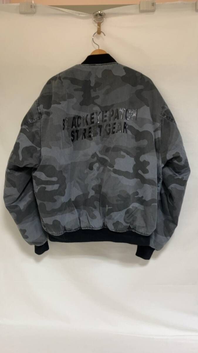 THE BLACK EYE PATCH MA-1 カモフラージュ グレー サイズXL