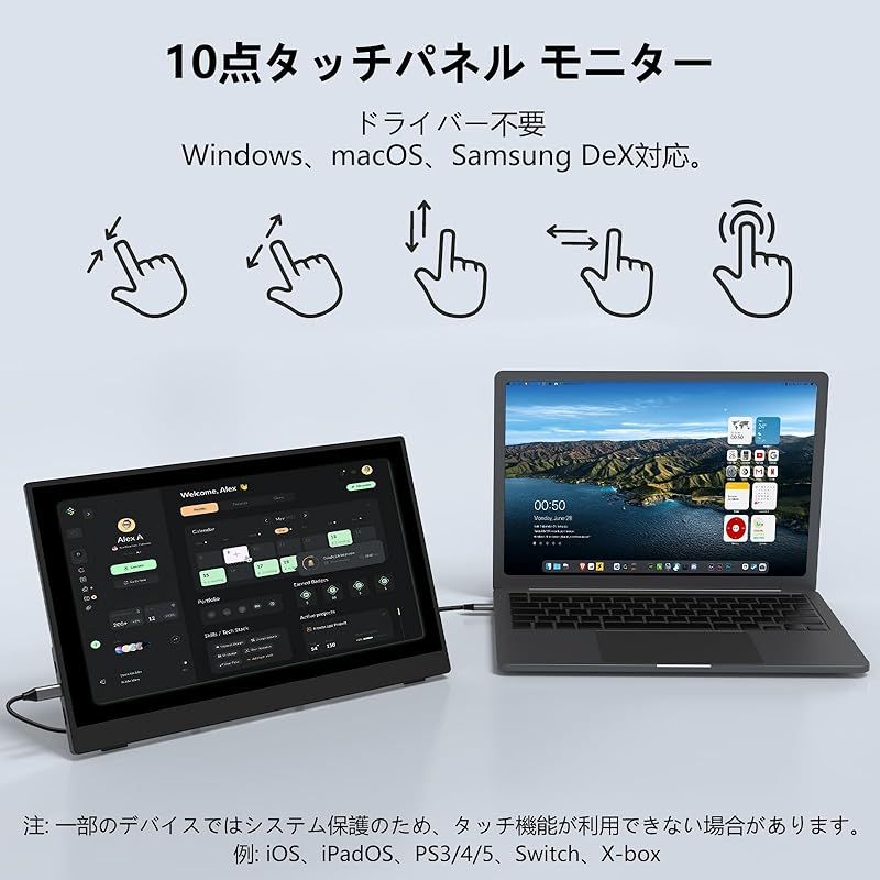 在庫限り】モバイルモニター 15.6インチ タッチパネル InnoView