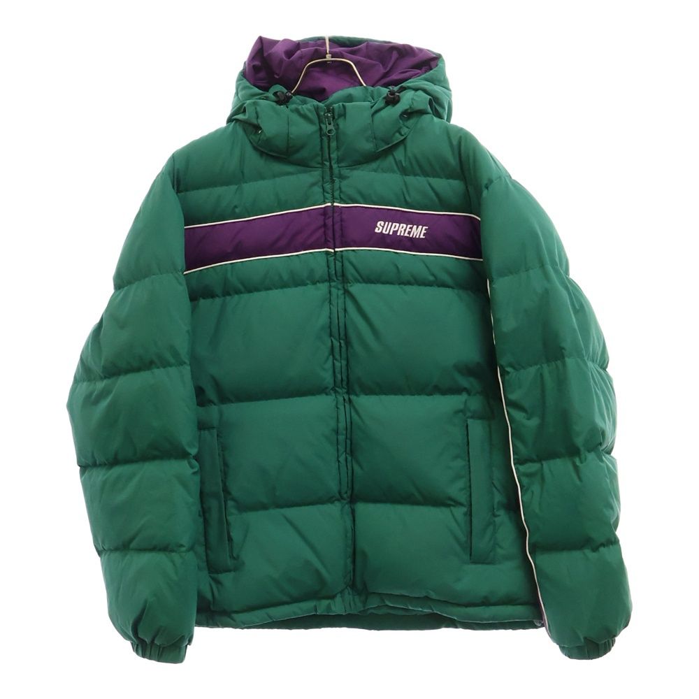SUPREME (シュプリーム) 18AW Stripe Panel Down Jacket ストライプ 