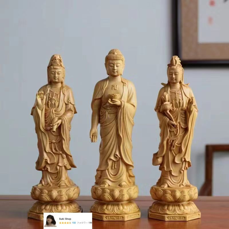 ★観音　仏教　菩薩　仏像　彫刻　古美術　特大　置物 特大 高さ90cm 観音菩薩 木彫仏像 仏教工芸品 彫刻 芸彫閣 通販