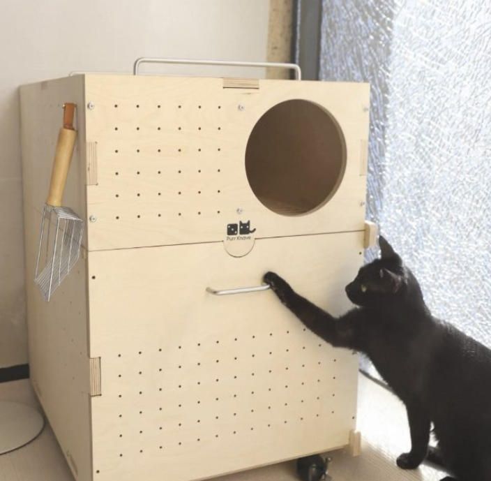 穴あき板猫砂鉢猫砂箱カスタム天井式防臭半閉鎖スパッタ防止二重猫トイレ