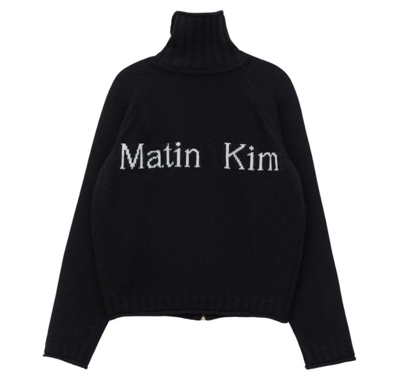 マーティン キム BACK LOGO JACQUARD KNIT（中古・古着通販