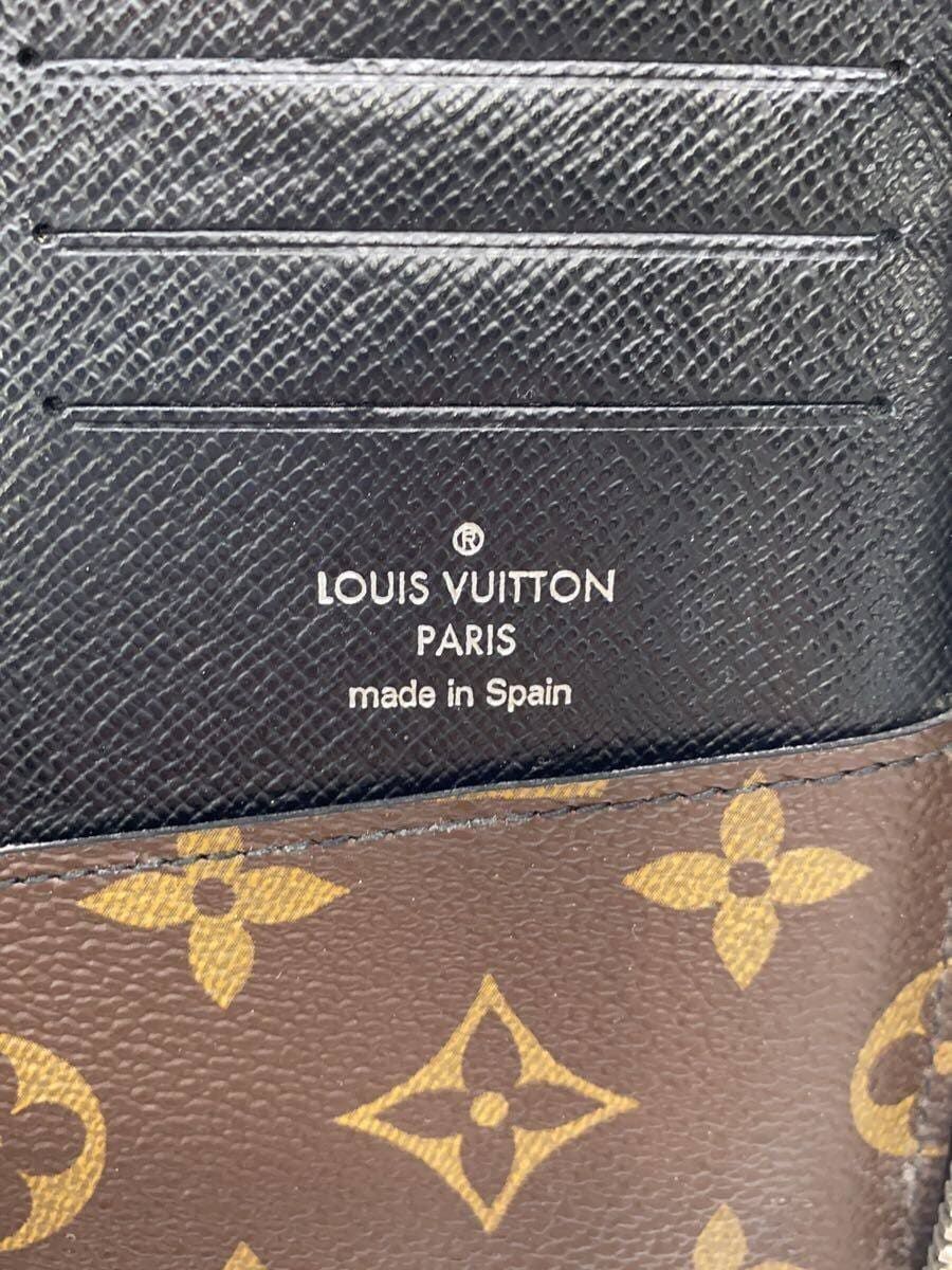 LOUIS VUITTON ジッピー・ウォレット・ヴェルティカル_モノグラム・マカサー_BRW PVC ブラウン メンズ - メルカリ