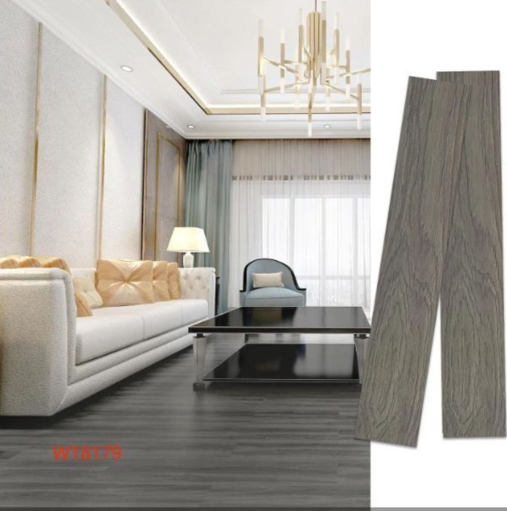 NEW フロアタイル 木目144枚入り 12畳 置くだけ 91.4 x 15.2 x 0.1 cmリメイクシート 接着剤不要 防水シート 床材 貼るだけフローリングタイル